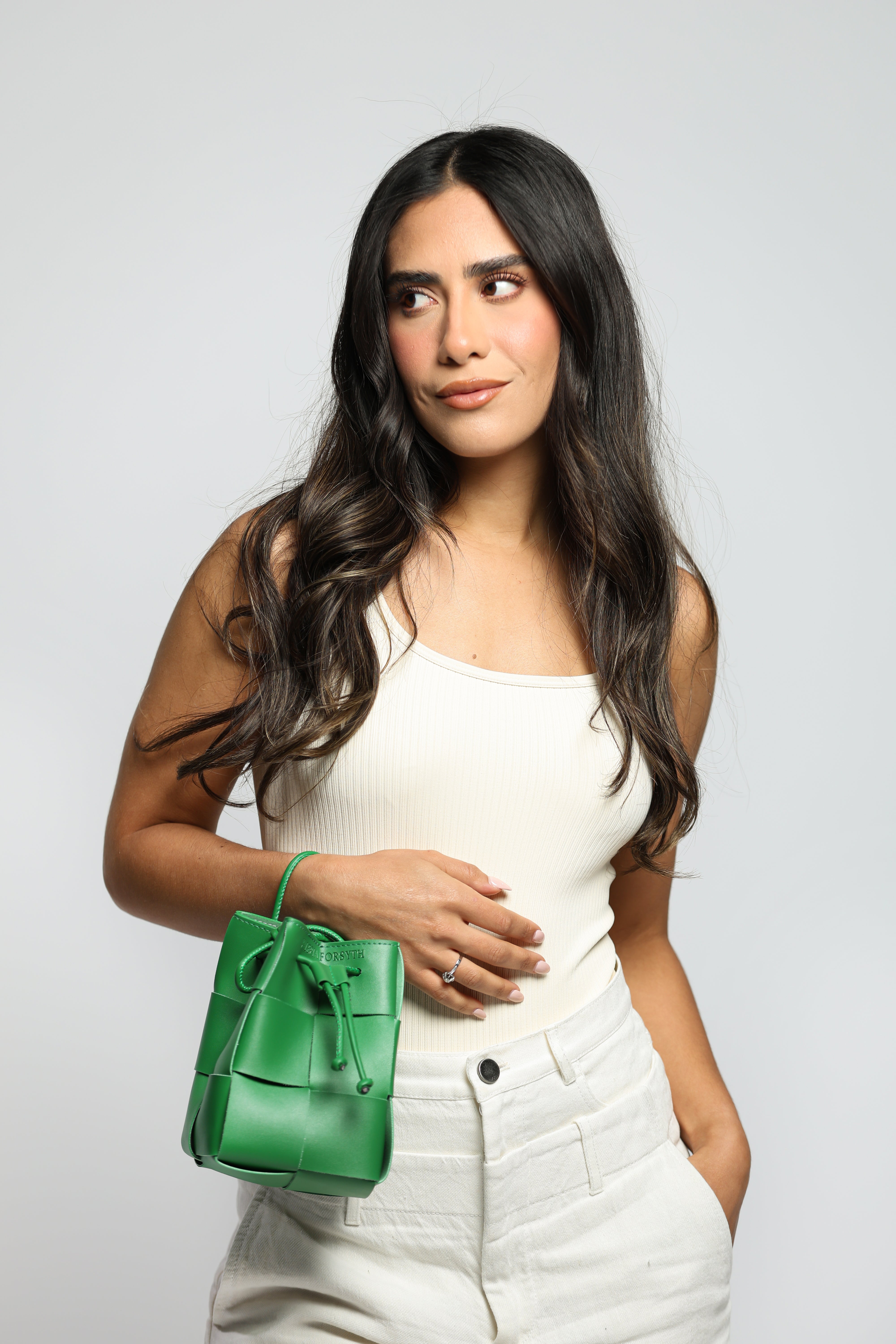Green Bucket Bag