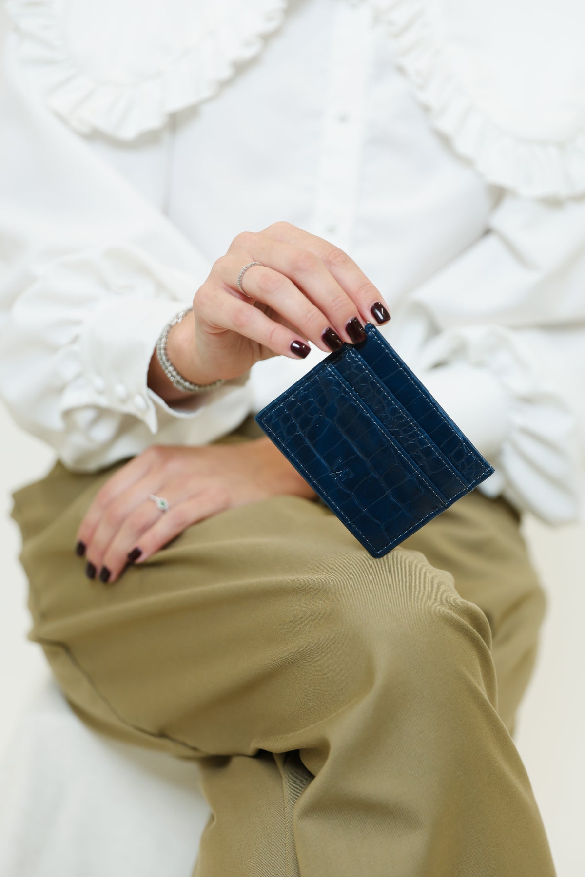 Blue Card Holder